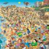 Day at The Beach - Len Epstein 1000 Piece Jigsaw Puzzle view 2