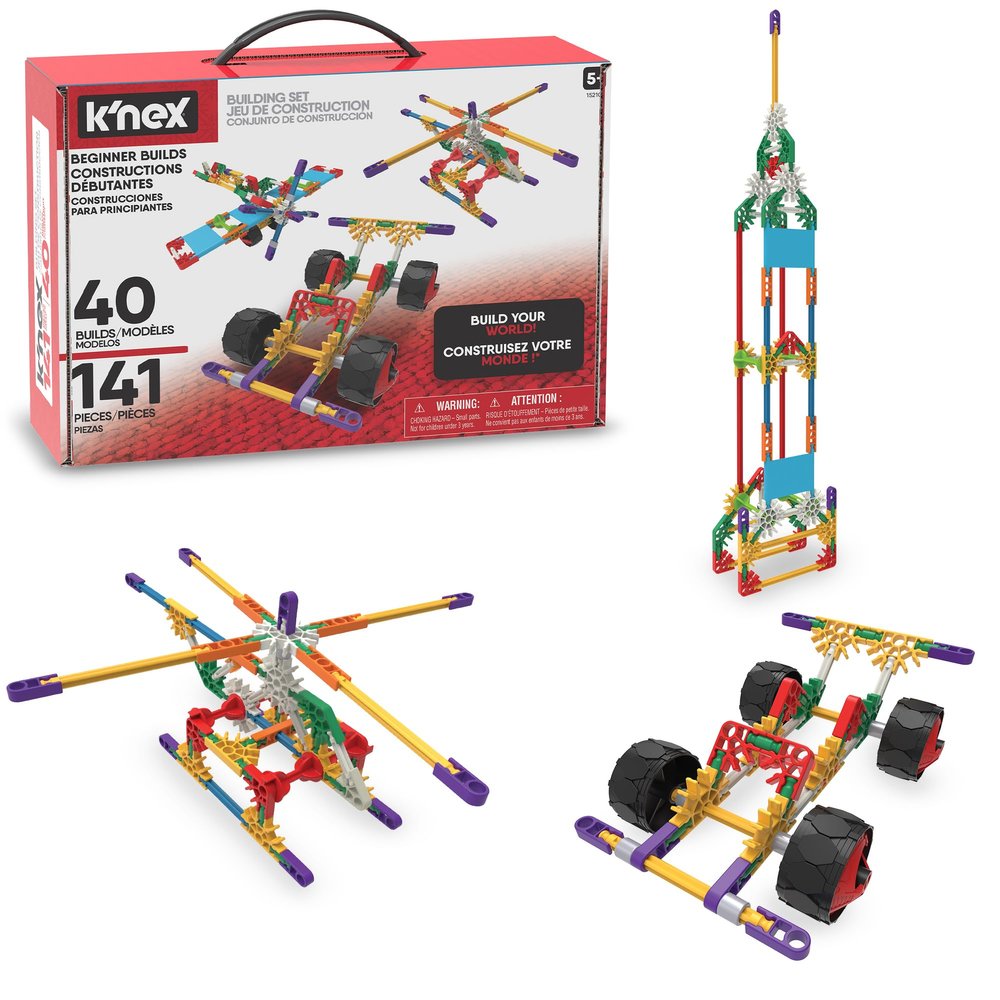 K'NEX - 40 Model Building Set 141 Pieces, STEM Toy, Engineering Play, Creative Construction Ages 5+