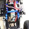 GPM For Traxxas TRX-4 Defender/Tactical Unit/Ford Upgrade Parts Aluminum Front Adjustable Body Mount & Post - 7Pc Set Blue view 2