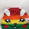 2- D Rainbow Colored Easter Egg Pinata with Bunny Accents view 2