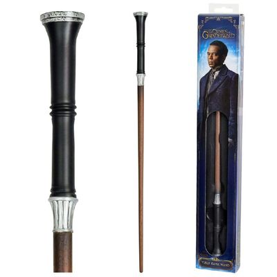 The Noble Collection - Yusuf Kama Wand in A Standard Windowed Box - 15in (38.5cm) Wizarding World Wand - Fantastic Beasts Film Set Movie Props Wands
