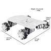 4WD Smart Robot Car Chassis with 4pcs 60mm Mecanum Wheels 12V High Torque Motor for Arduino (Silver) view 3