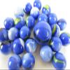 Big Game Toys~25 Glass Marbles Dolphin Blue/Orange/Yellow Swirl Classic Style Game Pack (24 Player, 1 Shooter) Decor/Vase Filler/Aquarium view 1