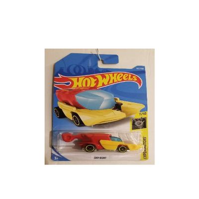 Hot Wheels 2019 Experimotors 7/10 - Sky Boat (Red/Yellow)