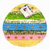 2- D Easter Egg Piata with Gold Glitter Accents Easter Theme Party Piata Gender Reveal Party view 1