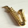 Mini Saxophone Model Miniature Sax Model Musical Collection Decorative Ornaments (Golden) view 4