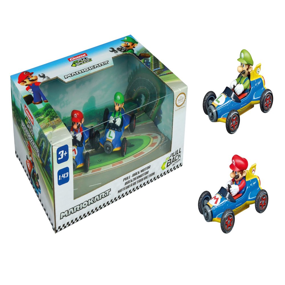 Carrera Pull & Speed I Mario Kart - Mach8 Twin Pack I for Boys and Girls from 6 Years & Adults