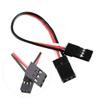 Yiqigou 10 pcs 3.93inch JR Style Servo Extension Cable Cord Wire - 3-Pin JR Plug Male to Male RC Servo Wire Extension Cord view 2