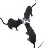 Muzboo 3 Pack Fake Rat, Realistic Mouse Model, Halloween Tricks Pranks Props Toy PVC view 1