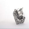 Handmade Sterling Silver Filigree Dreidel Jerusalem Cityscape view 3