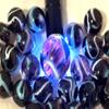 Big Game Toys~25 Glass Marbles Astronaut Translucent Transparent Cobalt Blue/Purple Classic Style Game Pack (24 Player, 1 Shooter) Decor/Vase Filler/Aquarium view 2