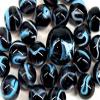 Big Game Toys~25 Glass Marbles Astronaut Translucent Transparent Cobalt Blue/Purple Classic Style Game Pack (24 Player, 1 Shooter) Decor/Vase Filler/Aquarium view 4