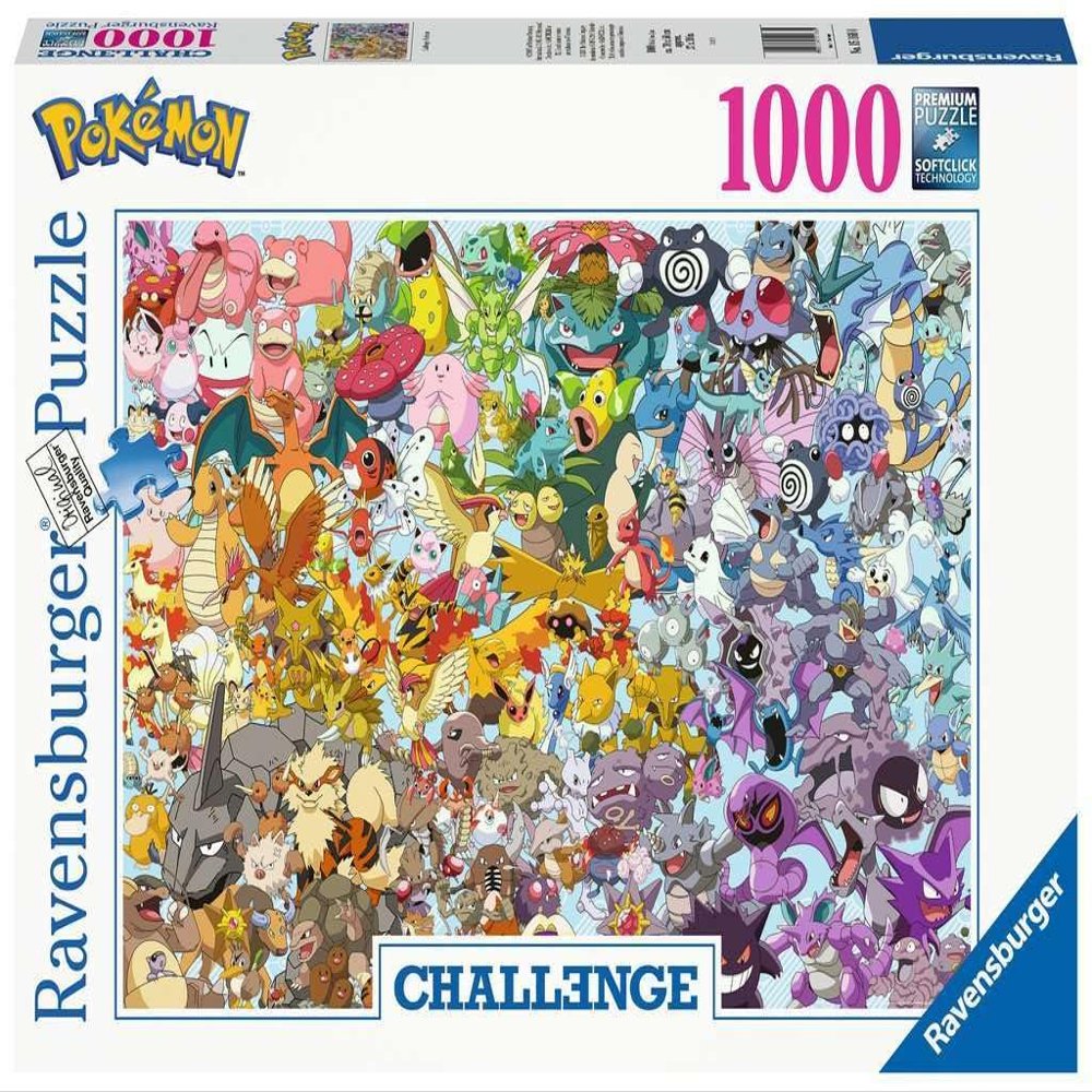 Ravensburger Pokmon 1000 Piece Challenge Jigsaw Puzzle for Adults and Kids Age 12 Years Up