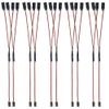 Yiqigou 10Pcs 11.8inch Servo Wire Extension JR Plug 1 Male to 2 Female Servo Y Harness Extension Cable Wire, RC 3 Pin Servo Extension Y Splitter Cable Cord Connector (30cm) view 1