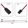 Yiqigou 10Pcs 11.8inch Servo Wire Extension JR Plug 1 Male to 2 Female Servo Y Harness Extension Cable Wire, RC 3 Pin Servo Extension Y Splitter Cable Cord Connector (30cm) view 2