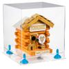 Better Display Cases Versatile Clear Acrylic Display Case - Medium Square Box with Light Blue Risers and Clear Base 10" x 10" x 10" (A028-BLR) view 1