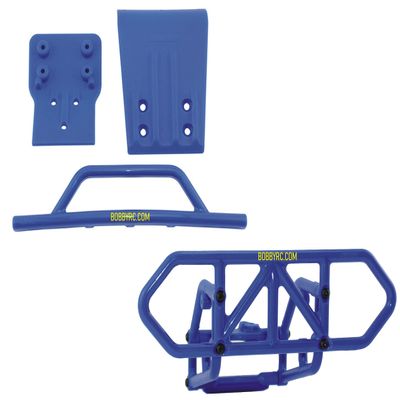 RPM SLASH 4X4 FRONT + REAR BLUE BUMPER SET LCG + NON LCG 80125 80025 INCLUDES CHICAGOLAND RC COUPON