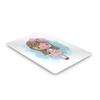 Smile Art Design Cute Pink Dressed Blonde Girl Wall Decor METAL PRINT Kids Room Decor Metal Wall Art Baby Room Decor Nursery Decor Made in the USA- 40x30 view 2