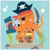Ahoy 1st Birthday Luncheon Napkins - 6 1/2" x 6 1/2" | Pack of 36 view 1