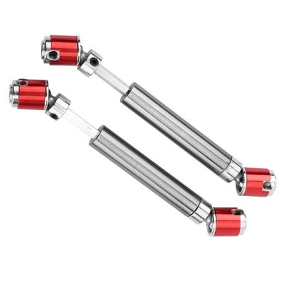 2Pcs Stainless Steel Drive Shaft for RC Crawler Car, 110-155mm Metal CVD Universal Drive Shaft for SCX10 CC01 D90 D110 RC Crawler Car
