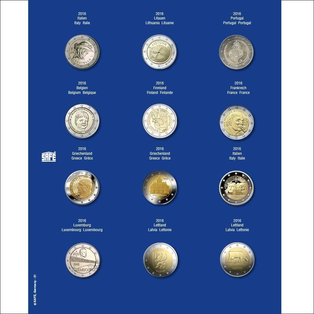 SAFE 7302-21 Ergnzungsblatt f. 2 Euro i. Ds 2016
