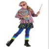 Fun Costumes Girl's Harry Potter Luna Lovegood, Pink Jacket, Blue Leggings & Stripped Leg Warmers for Wizard Cosplay X-Small view 2