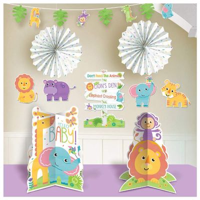 amscan Fisher Price Hello Baby Baby Shower Party Decorating Kit -10 pcs, Multi-Colored, One Size (242492)