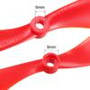 uxcell RC Propellers CW CCW 1045 10x4.5 Inch 2-Vane Fixed-Wing for Airplane, Nylon Red 4 Pairs with Adapter Rings view 3