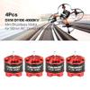 4Pcs DXW D1106 4000KV 1-3S Mini 1.5mm Brushless Motor for 90mm Micro RC Racing Drone Multicopter Quadcopter Aircraft UVA view 1