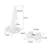 uxcell Control Horn, 27x20mm Plastic Horns with 4 Holes 1.4mm for RC Airplane Parts White 10 Sets view 3