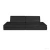 Foamnasium Blocksy Kids Couch, Indoor Foam Playset, 4 Piece Soft Toddler and Kids Active Play Couch for Crawling, Climbing, Fort Building and Jumping, Made in the US, Black view 1