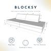Foamnasium Blocksy Kids Couch, Indoor Foam Playset, 4 Piece Soft Toddler and Kids Active Play Couch for Crawling, Climbing, Fort Building and Jumping, Made in the US, Black view 3
