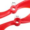 uxcell RC Propellers CW CCW 8045 8x4.5 Inch 2-Vane Fixed-Wing for Airplane, Nylon Red 4 Pairs with Adapter Rings view 3