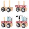 J'Adore Paris Nature Wood Toys Ambulance Puzzle Blocks view 2