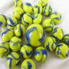 Big Game Toys~25 Glass Marbles Blue TangYellow/Blue Swirl Classic Style Game Pack (24 Player, 1 Shooter) Decor/Vase Filler/Aquarium view 2