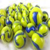 Big Game Toys~25 Glass Marbles Blue TangYellow/Blue Swirl Classic Style Game Pack (24 Player, 1 Shooter) Decor/Vase Filler/Aquarium view 3