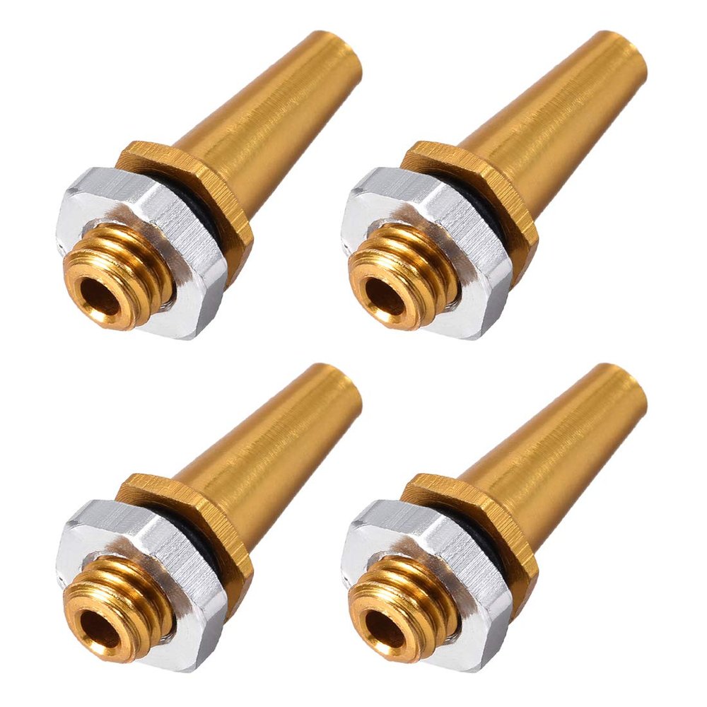 uxcell RC Antenna Mount, M6 Thread, Aluminum Alloy, for RC Boat Golden 4pcs