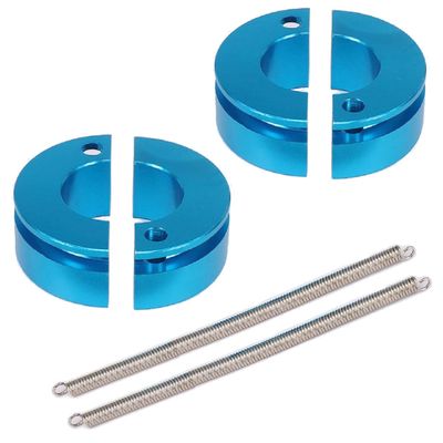 2Set ShareGoo Alloy Aluminum Shoe Clutch with Spring Upgrade Parts Compatible with HSP Axial HPI Traxxas Himoto Wltoys 1/10 Nitro RC On/Off Road Buggy Car Truck,Blue