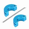 2Set ShareGoo Alloy Aluminum Shoe Clutch with Spring Upgrade Parts Compatible with HSP Axial HPI Traxxas Himoto Wltoys 1/10 Nitro RC On/Off Road Buggy Car Truck,Blue view 4