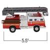 ArtCreativity 5.5 Inch Fire Truck Toys - Set of 2 - Pull Back Firetruck Toys 3-5 Years Old Boys and Girls - Includes Metal Ladder Truck and Fire Engine - Best Birthday Gift for Toddlers and Kids view 4
