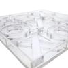 OnDisplay Luxe Acrylic Tic Tac Toe Set - Luxury Executive Board Game (Clear) view 4