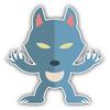 Wolf Kid Costume Cartoon Sticker for Scrapbooking Waterproof Vinyl Stickers for Water Bottle, Laptop & Phone Case 50 Pack view 2