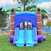 HeroKiddo 14x18 Enchanted Forest Inflatable Bounce House with Dual Lane Slide Combo, Built-in Basketball Hoop and Blower, 14.5' Tall Commercial PVC Jumper for Kids and Adult, Indoor & Outdoor view 2