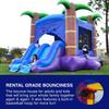 HeroKiddo 14x18 Enchanted Forest Inflatable Bounce House with Dual Lane Slide Combo, Built-in Basketball Hoop and Blower, 14.5' Tall Commercial PVC Jumper for Kids and Adult, Indoor & Outdoor view 3