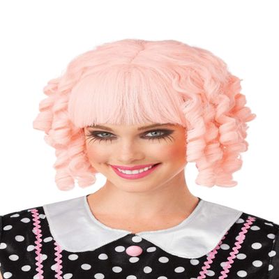 iCanvasART Pink Doll Wig - ST