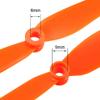 uxcell RC Propellers CW 7035 7x3.5 Inch 2-Vane Fixed-Wing for Airplane Toy, Nylon Orange 4pcs with Adapter Rings view 3