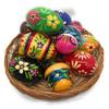 Hand Painted 13 Wooden Easter Eggs, 3 inches, ecofriendly and Lightweight, Kids Friendly, pisanki Style, Baker's Dozen (Set B) view 1