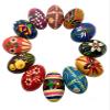 Hand Painted 13 Wooden Easter Eggs, 3 inches, ecofriendly and Lightweight, Kids Friendly, pisanki Style, Baker's Dozen (Set B) view 2