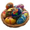 Hand Painted 13 Wooden Easter Eggs, 3 inches, ecofriendly and Lightweight, Kids Friendly, pisanki Style, Baker's Dozen (Set B) view 4