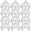 XiangGuanQianYing 12 Pieces Dress up Crowns Princess Crowns and Tiaras Dress up Costume Party Favor Accessories Silver Tiaras for Little Girls for Kids Wedding Prom Birthday Party view 1